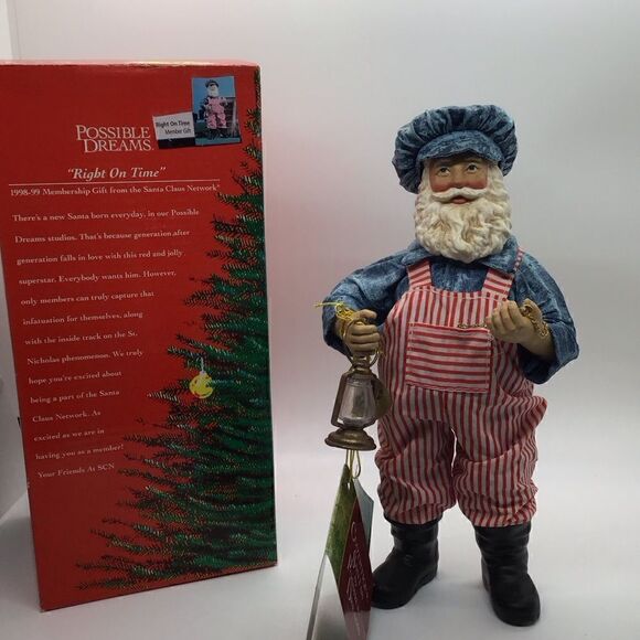 Vintage Dept 56 Possible Dreams Right On Time Santa - Picture 1 of 6